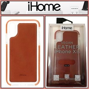 iHome - Vegan Leather iPhone XR Case - Burnt Orange